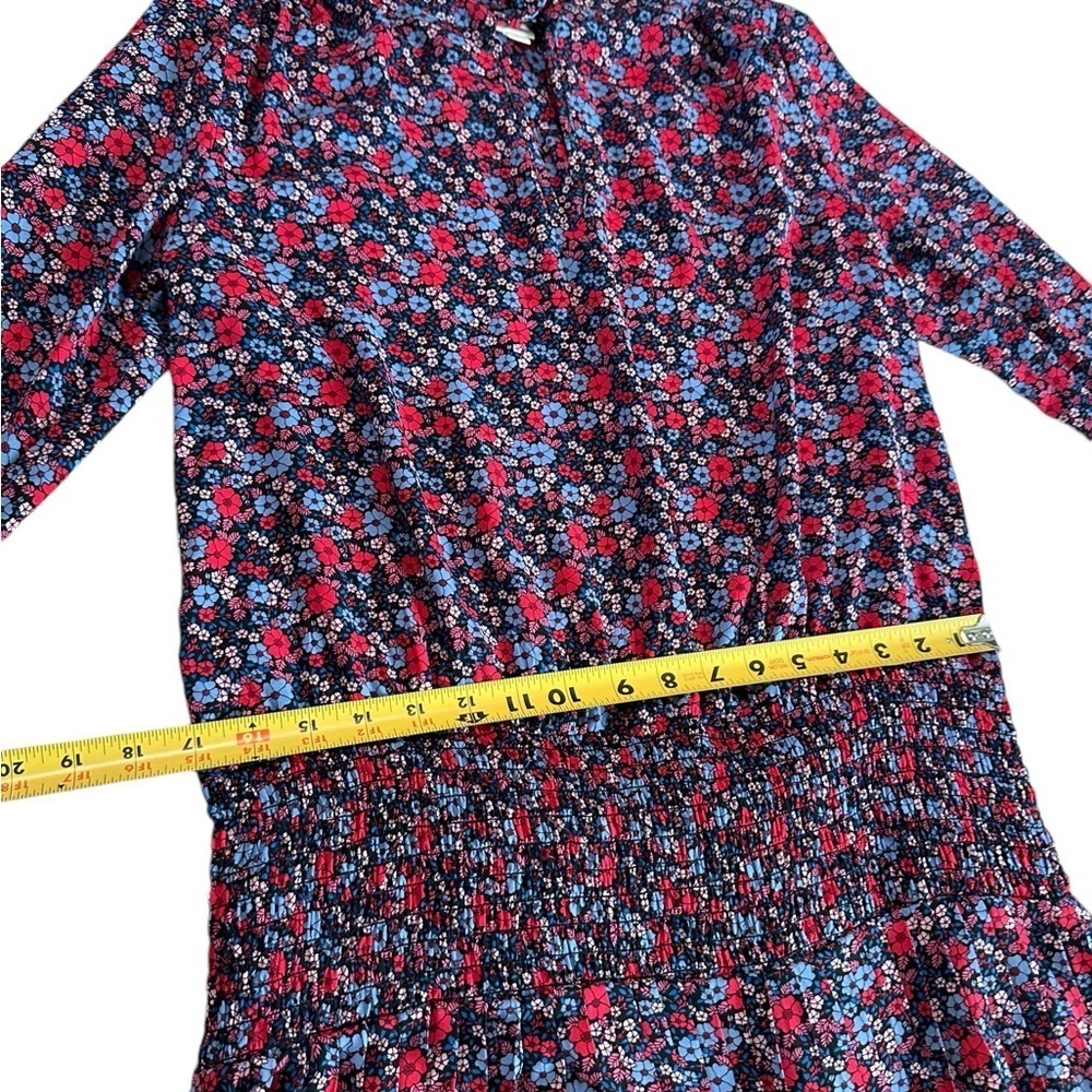GAP Women Pleated Red Floral Dress M - Picture 11 of 17